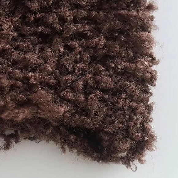 Zara NWOT Knit Crochet Long Sleeves Crop Top - Picture 4 of 9